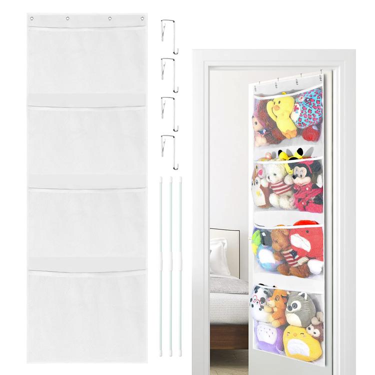  Stuffed Animal Storage, Over The Door Organizer