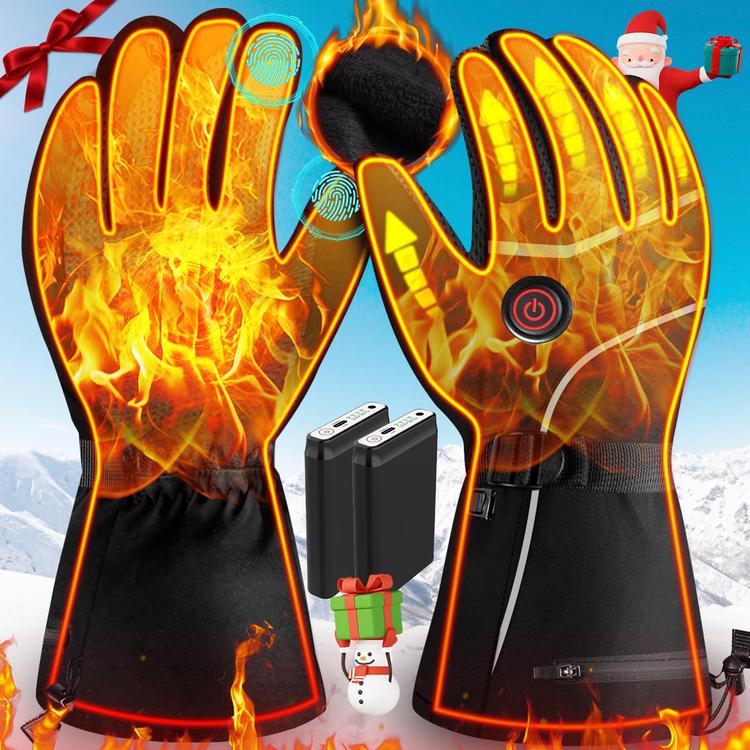 Rechargeable Electric Heated Gloves Men Women Skiing Hunting