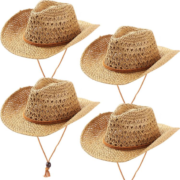 Men / Women's Summer Woven Straw Cowboy Hat